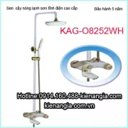 Sen tắm đứng sơn tĩnh điện vàng trắng KAG-O8252WH