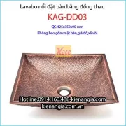 Lavabo đặt bàn bằng đồng giả cổ KAG-DD03