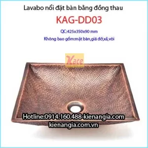 Lavabo đặt bàn bằng đồng giả cổ KAG-DD03