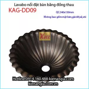 Lavabo đặt bàn bằng đồng giả cổ KAG-DD09