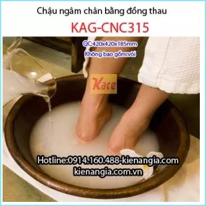 Chậu ngâm chân bằng đồng thau KAG-CNC315