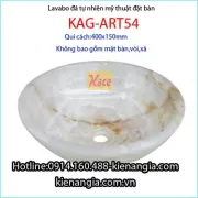 Lavabo tròn mỹ thuật đá tự nhiên KAG-Art54