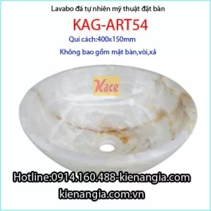 Lavabo tròn mỹ thuật đá tự nhiên KAG-Art54