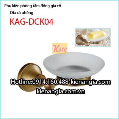 Dĩa xà phòng đồng giả cổ KAG-DCK04