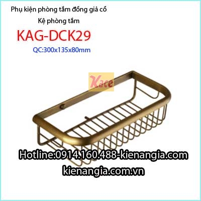 Kệ phòng tắm đồng giả cổ KAG-DCK29