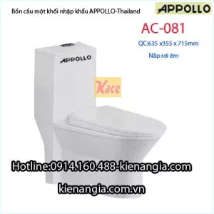Bồn cầu 1 khối Appollo-Thailand AC081
