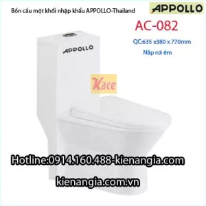 Bồn cầu 1 khối Appollo-Thailand AC082