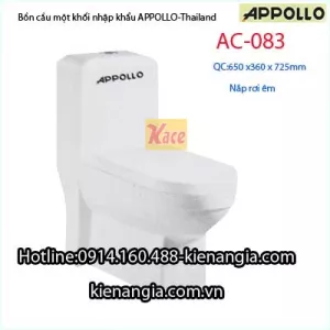 Bồn cầu 1 khối Appollo-Thailand AC083