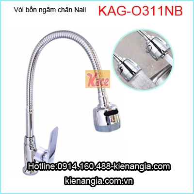 Vòi bồn ngâm chân cần lò xo KAG-OB311NB
