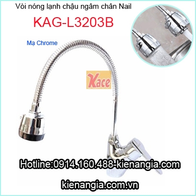 Vòi chậu ngâm chân Nail lò xo KAG-L3203B