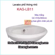 Lavabo phổ thông nhỏ màu trắng KAG-LB11