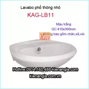 Lavabo phổ thông nhỏ màu trắng KAG-LB11