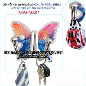 Móc áo đôi INOX,móc bướm đôi KAG-MA07