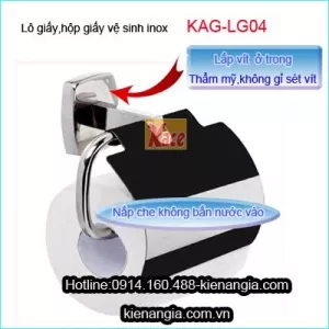 Lô giấy,Hộp giấy vệ sinh Inox KAG-LG04