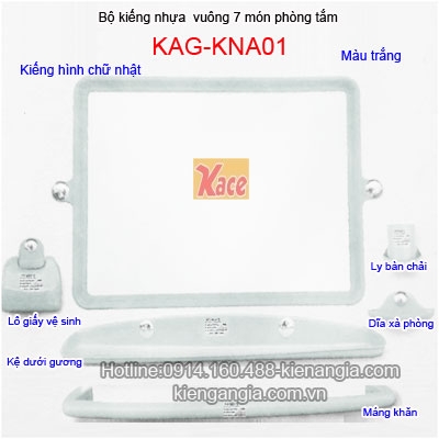 KAG-KNA01-Kieng-nhua-7-mon-phong-tam-hinh-vuong-mau-trang