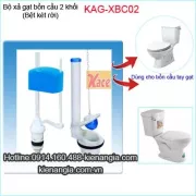Bộ xả gạt bồn cầu 2 khối KAG-XBC02