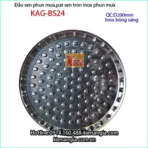 Đài sen phun mưa tròn inox KAG-BS24