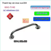 Thanh tay vịn inox phòng tắm cho người già  40cm KAG-TV40