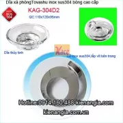 Dĩa xà bông cục,kệ xà phòng kiếng TOVASHU KAG-304D2