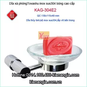 Dĩa xà phòng kiếng cao cấp TOVASHU KAG-304E2
