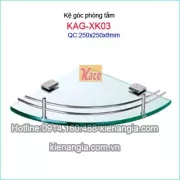 Kệ kiếng  góc phòng tắm KAG-XK03