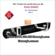 Móc áo đôi,móc M inox 304 TOVASHU KAG-304M2
