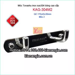 Móc áo đôi,móc M inox 304 TOVASHU KAG-304M2