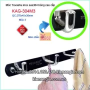 Móc áo 3,móc M SUS 304 TOVASHU KAG-304M3