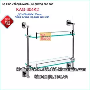 Kệ gương 2 tầng cường lực Tovashu KAG-K2