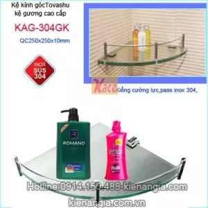 Kệ góc kiếng cường lực Tovashu KAG-304GK