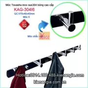 Móc 6,móc áo I không gỉ séc TOVASHU KAG-304I6