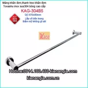 Thanh treo khăn đơn inox 304 TOVASHU KAG-304B5