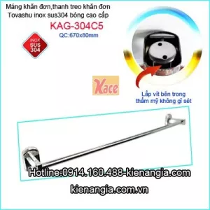 Máng khăn đơn sus304 TOVASHU KAG-304C5