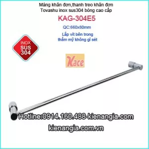 Gía treo khăn inox 304 cho resort,biệt thự Tovashu KAG-304E5