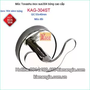 Móc áo đôi inox304 TOVASHU KAG-304ST