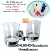 Kệ ly đôi, kệ ly bàn chải TOVASHU KAG-304C4