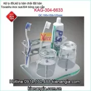 Kệ ly đôi đặt bàn,kệ ly bàn chải đặt bàn TOVASHU KAG-304 6633