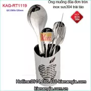 Ống muỗng đơn trái táo inox sus304  KAG-RT1119