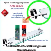 Kệ kính cường lực khu công cộng TOVASHU KAG-304C6
