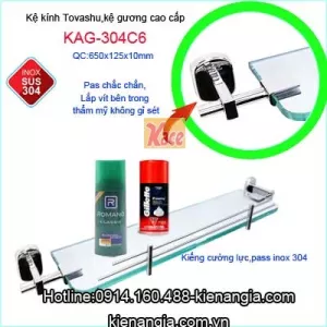 Kệ kính cường lực khu công cộng TOVASHU KAG-304C6