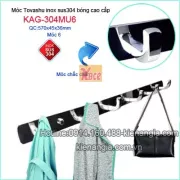 Móc áo đúc,móc 6 inox 304 TOVASHU KAG-304MU6