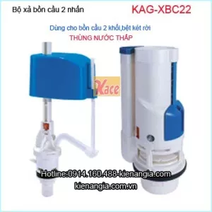 Bộ xả 2 nhấn bồn cầu 2 khối Thấp 20cm KAG-XBC22