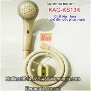 Tay sen nhựa màu kem KAG-KS13K