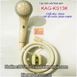 Tay sen nhựa màu kem KAG-KS13K