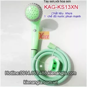 Tay sen,vòi hoa sen nhựa xanh ngọc KAG-KS13XN