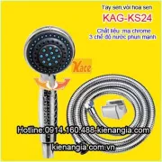 Vòi hoa sen mạ chrome 3 chế độ KAG-KS24
