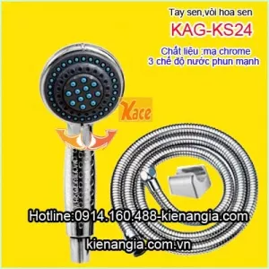Vòi hoa sen mạ chrome 3 chế độ KAG-KS24