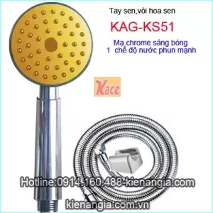Vòi hoa sen bát sen màu vàng đồng KAG-KS51