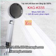 Vòi hoa sen tăng áp bằng nhựa siêu bền KAG-KS55