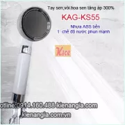 Vòi hoa sen tăng áp bằng nhựa siêu bền KAG-KS55
